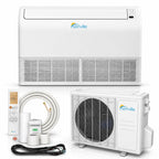 Floor Ceiling Mount Mini Split AC/Heating System, White, 18000 BTU