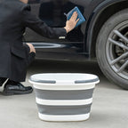 Collapsible Bucket 4.2 Gallon - 2 Pack Gray Mop Buckets