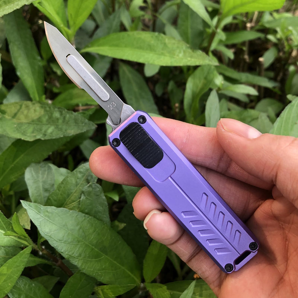 EDC Retractable Scalpel Knife, Mini Automatic Box Cutter