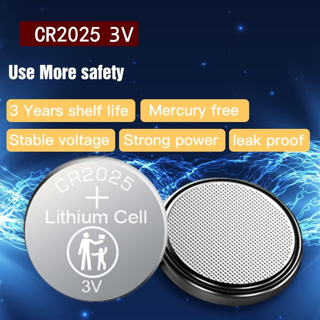 40 pcs Pack CR2025 3v Lithium Button Cell Coin 2025 Battery | Long-Lasting CR2025 batteries