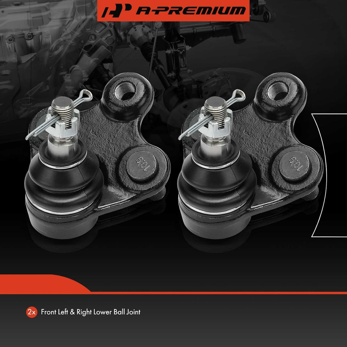 A-Premium Front Lower Ball Joint, Compatible with Honda, Acura
