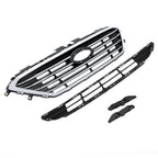 ALMULOO 4Pcs Upper&Lower Grill&Bumper Bracket Compatible with 15-17 Sonata