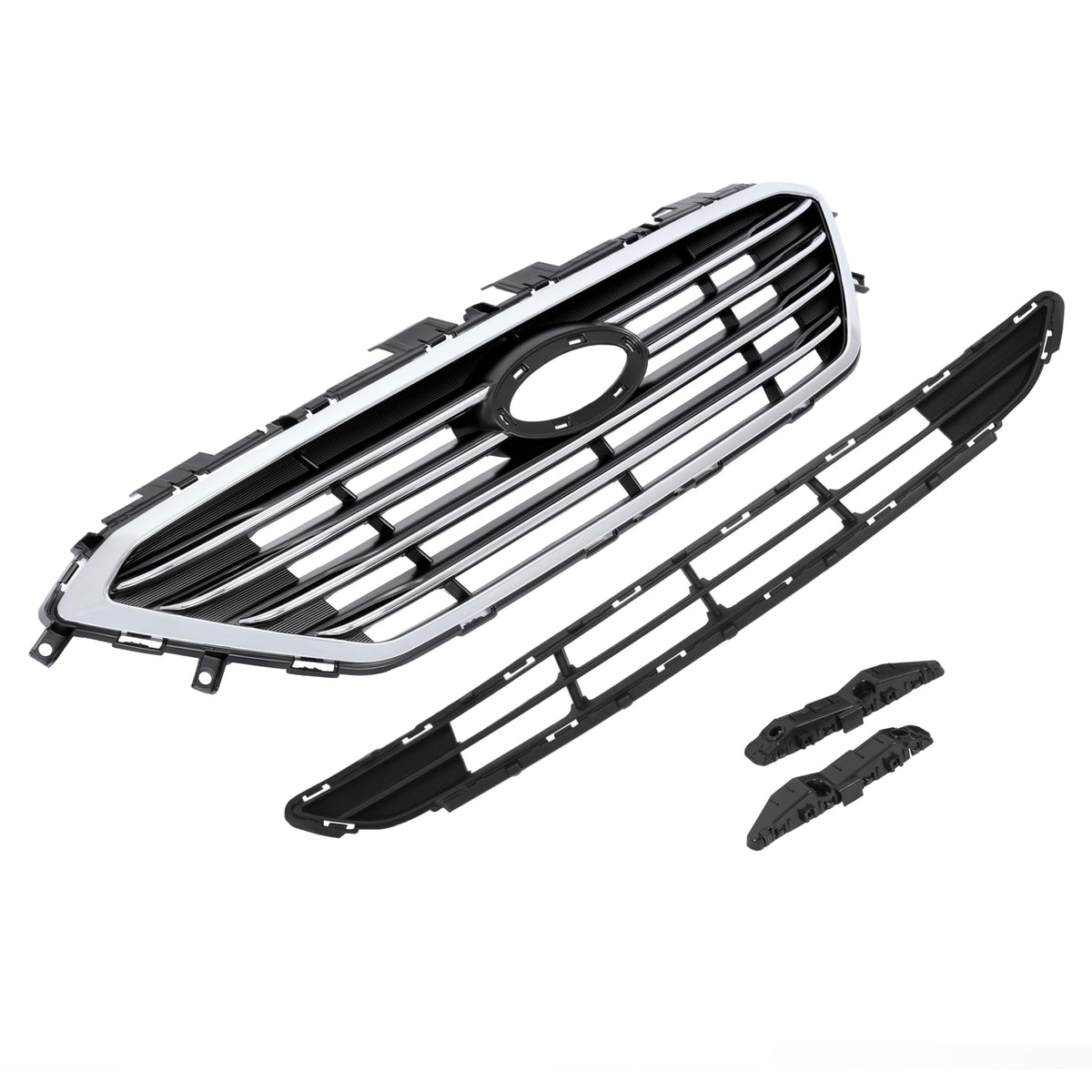 ALMULOO 4Pcs Upper&Lower Grill&Bumper Bracket Compatible with 15-17 Sonata