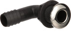 Seachoice 90-Degree Thru-Hull Connector, Fits 1-1/8 in. ID Hose, 1-3/8 in. Max Hull,White