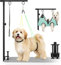 Dog Grooming Table Arm, 31.5"-43.3" Adjustable Pet Stand with Hammock & Clips – 3-in-1 Grooming Kit for Nail