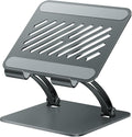 Tablet Holder Stand, Dual Rod Adjustable Aluminum Desktop Stand, Compatible with 4.7-16.9" iPads, Surface Tablets