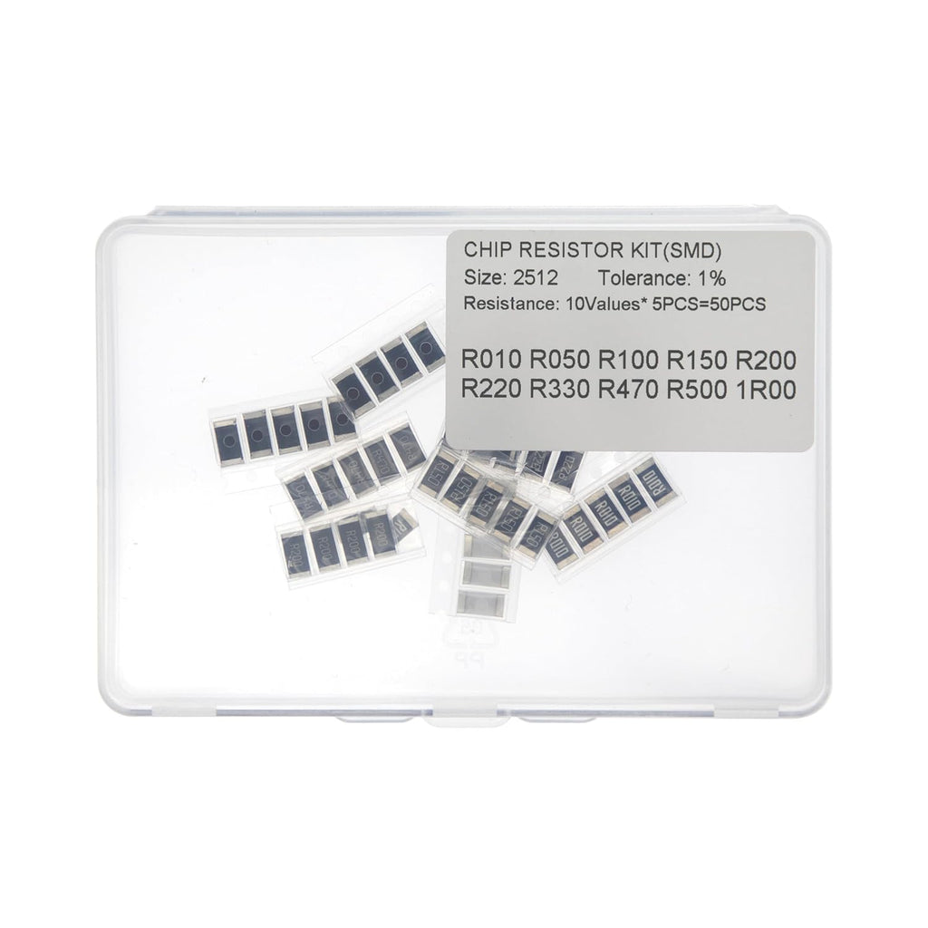 2512 SMD Resistor Kit 10 Values 50 Pcs 1% Chip Resistor