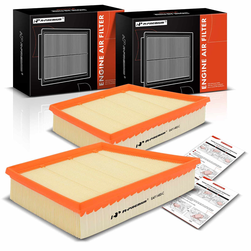 A-Premium 2-PC Engine Air Filter Compatible with Land Rover