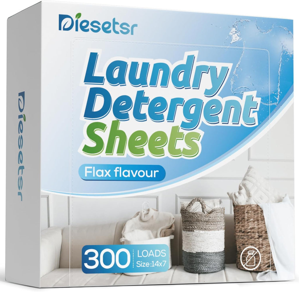 Laundry Detergent Sheets 150 Counts Travel Laundry Sheet ECO-friendly, 300 Small Loads Plastic-Free Clothes Washing