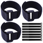 10Pack 1x20” Reusable Nylon Cable Straps with Buckle for Cords Organizer