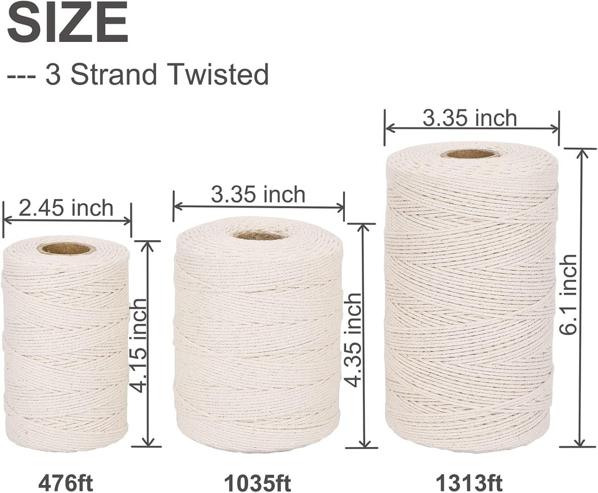476ft Butchers Cooking Twine, 100% 2mm Cotton Kitchen Twine String