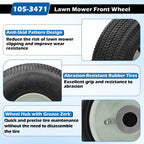 105-3471 Front Wheel and Tire Assembly 4.10x3.50-4