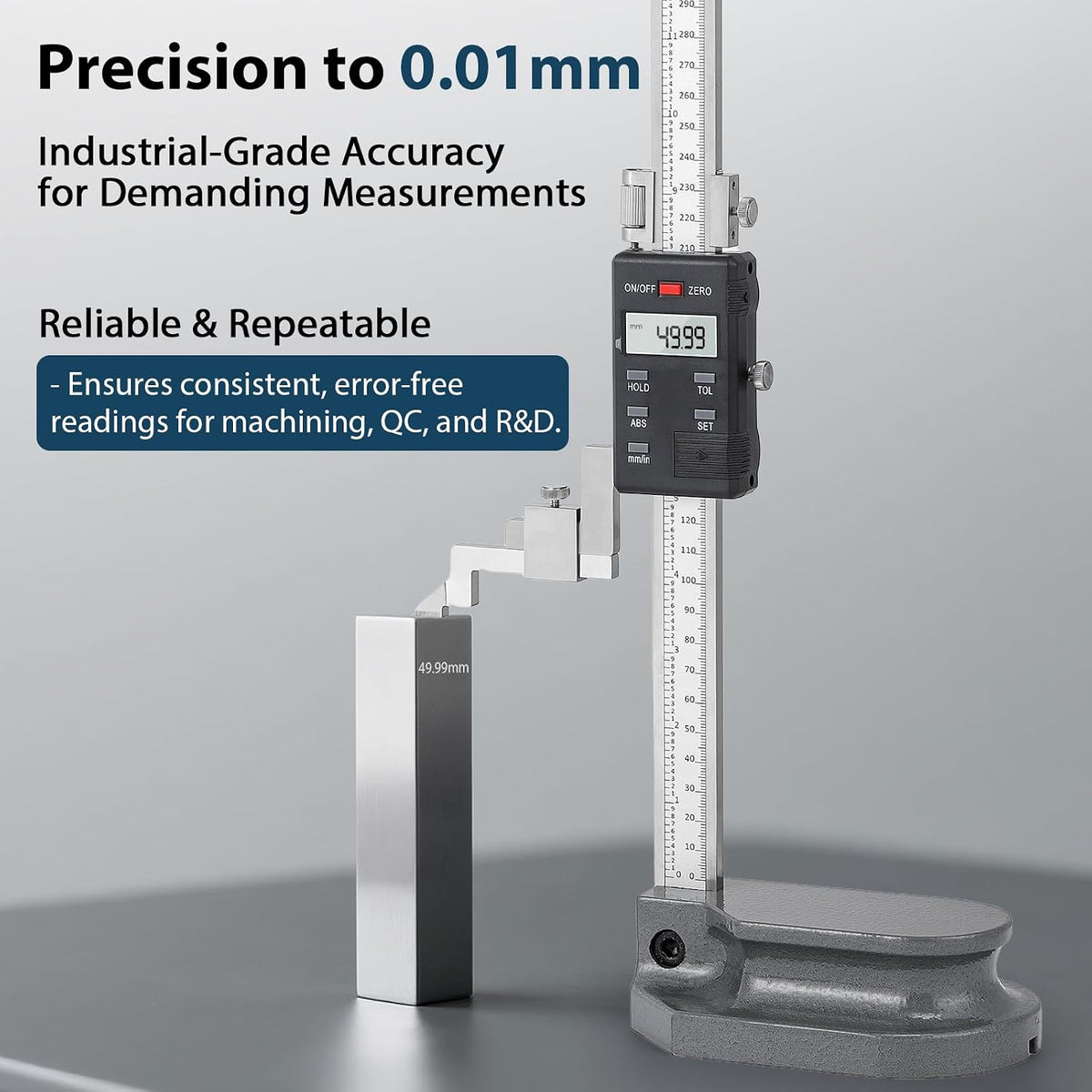 12" (300mm) Digital Height Gauge 0.0005"/0.01mm Resolution