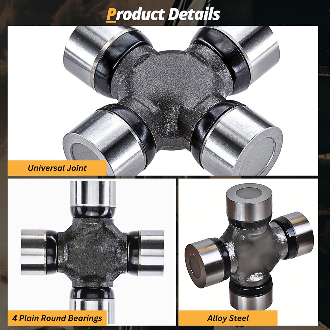 U Joint Front Drive Shaft Universal Joints Kit for GMC Sierra 1500 Classic