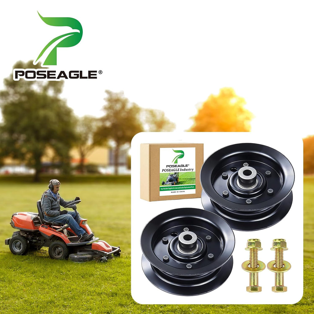 2 Pack 132-9420 Flat Idler Pulley for Toro 50" 42” SS5000 Deck