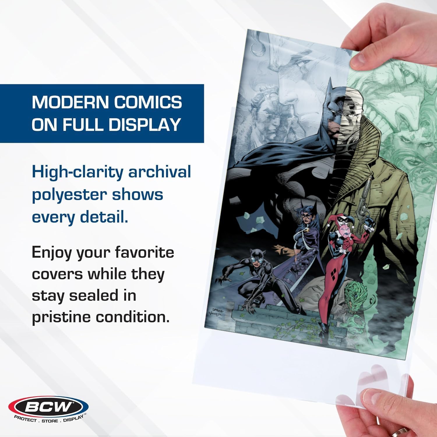 Current and Modern Comic Mylar Bags, 2 Mil, 7 x 10.5 Inches, 50 Count | Semi-rigid 2 mil archival polyester bags fit
