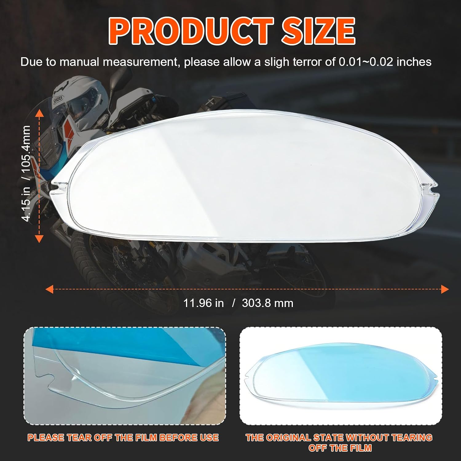 Pinlock EVO Anti-Fog Insert for Shoei Helmets Visor Lens CNS-1/CW-1/CWR-1 | for Shoei
