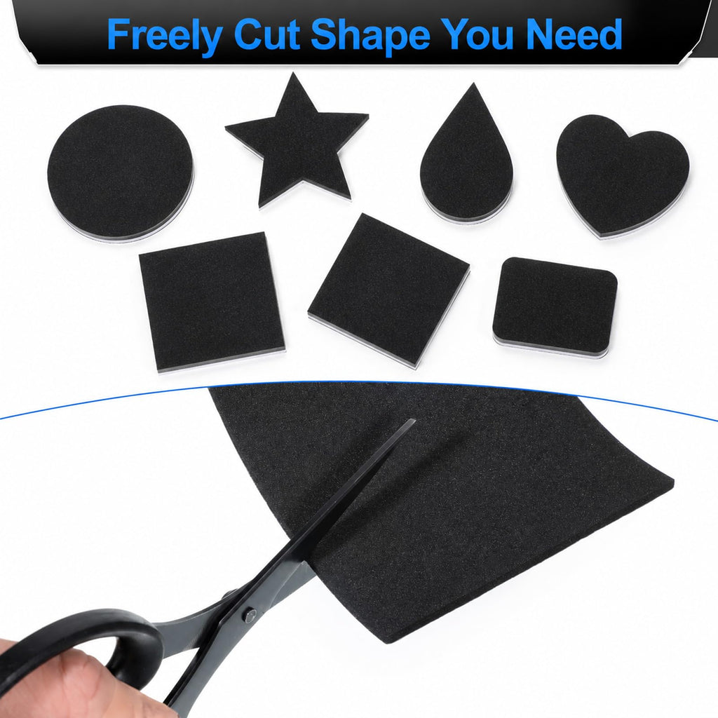 10 Pcs Adhesive Foam Padding, Thin Foam Padding 1/8" Thick