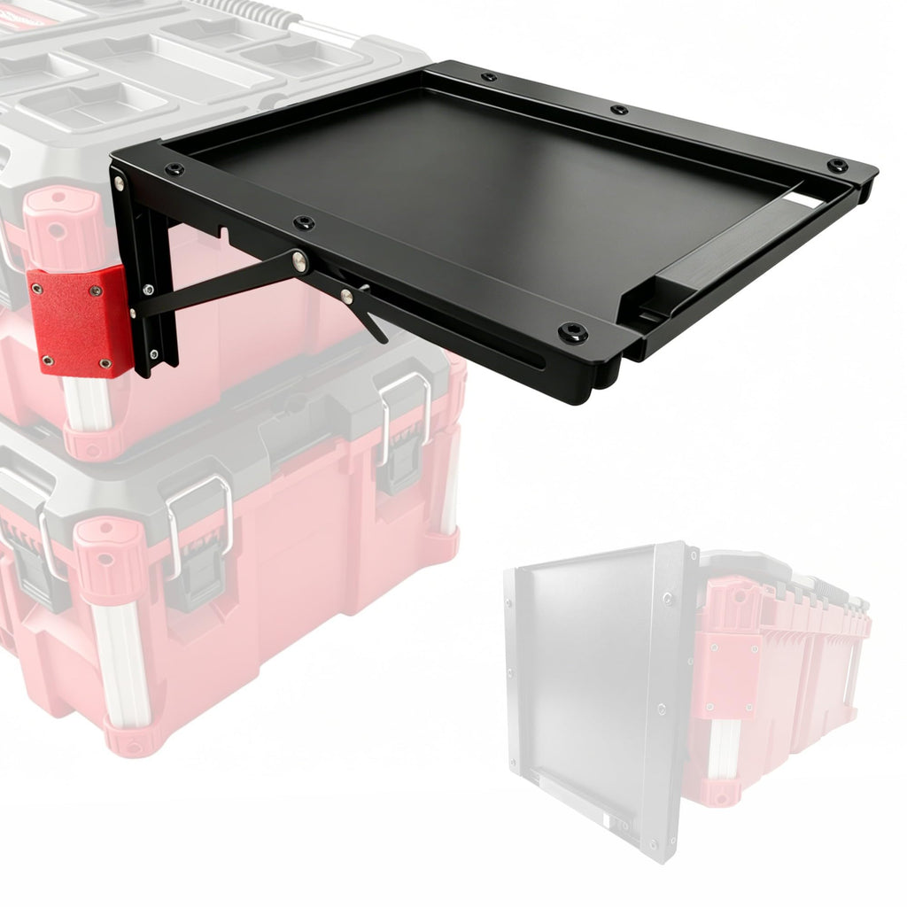Folding Magnetic Workbench Fits Milwaukee Packout Toolbox, No Drilling