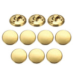 Metal Antiqued Button 15mm 10pcs, Gold