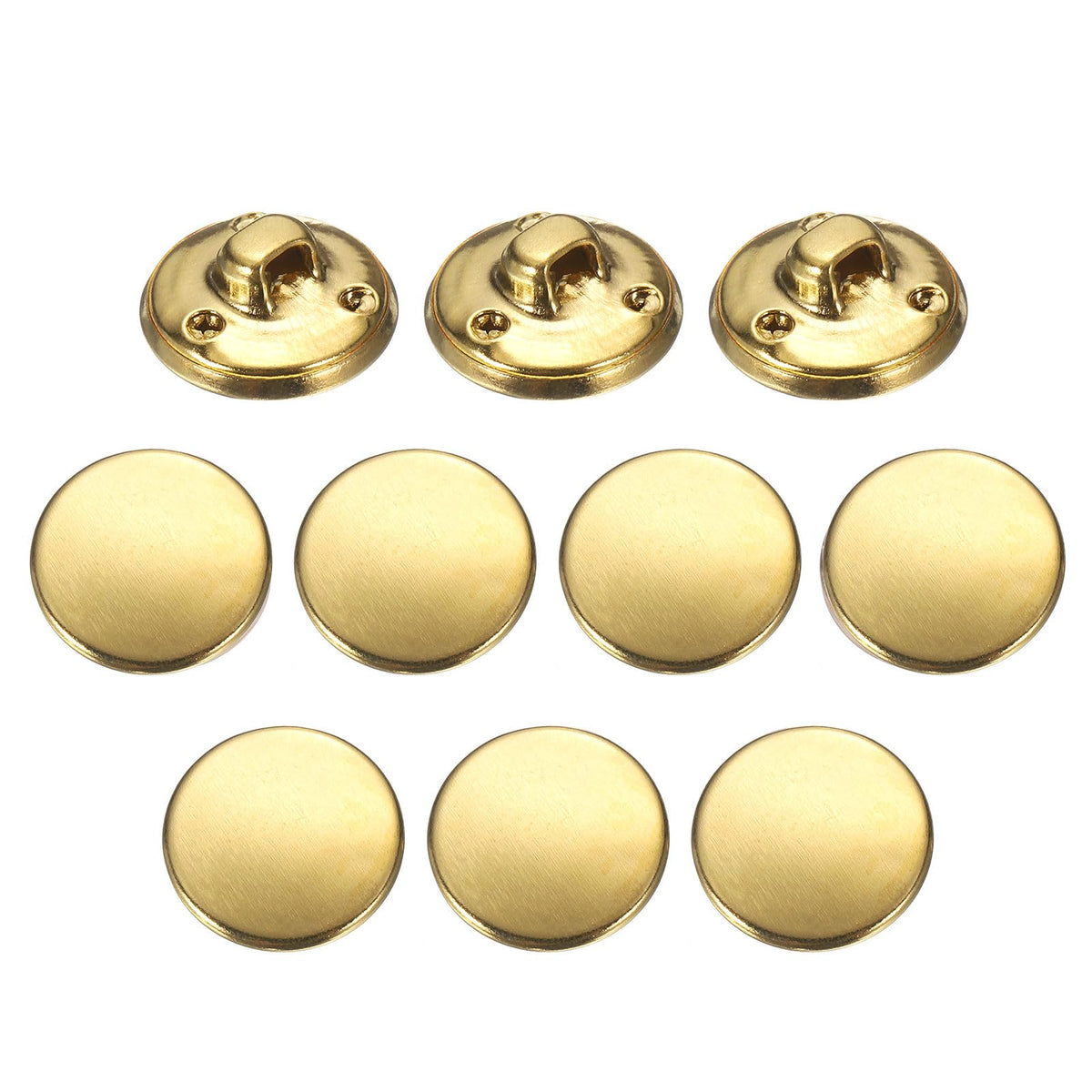 Metal Antiqued Button 15mm 10pcs, Gold