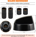 4 Pack Black Universal Control Knobs with 12 Adapters - Compatible for Oven Stove Range - Universal Stove Knobs