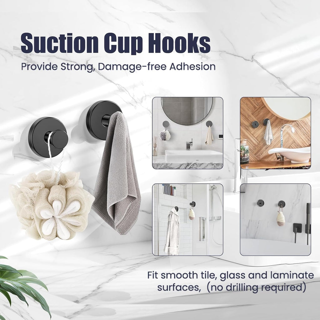 Bathroom Hardware Accessories Set: Bath Towel Bar Set, Towel Racks for Bathroom Wall Mounted, SUS304 Stainless Steel