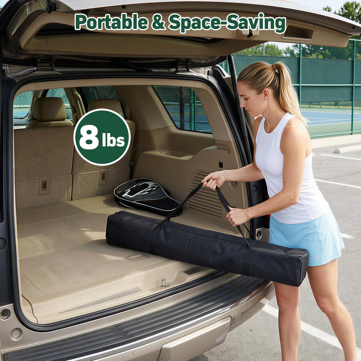 Pickleball Hopper for 100 Balls, Pickleball Basket with Black Bag