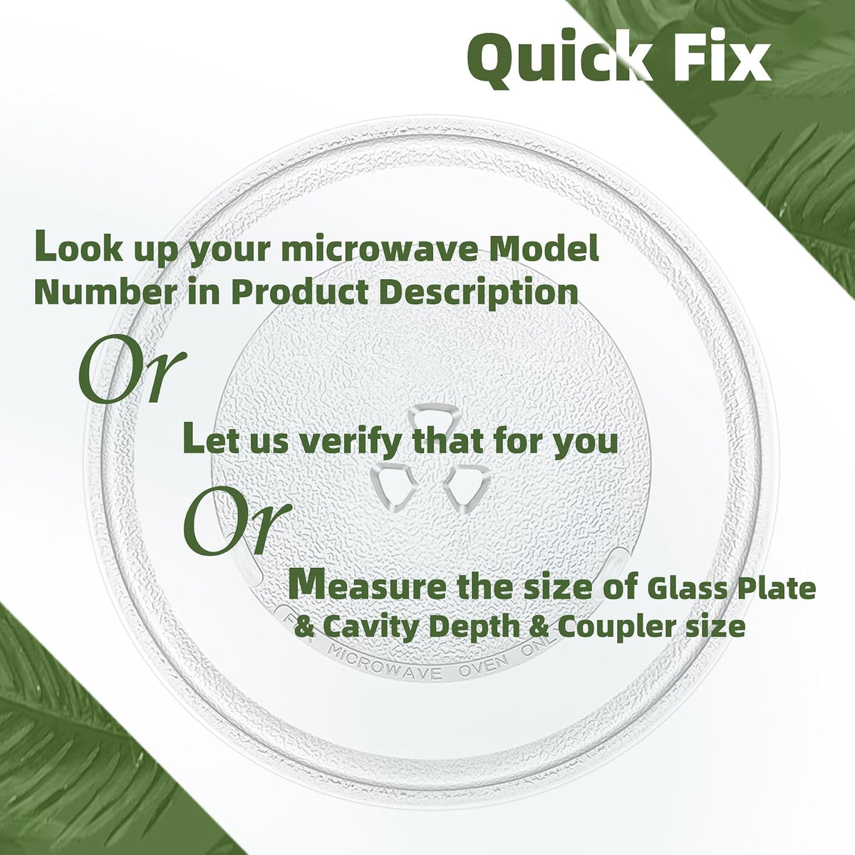 10" Microwave Turntable Compatible with GE Microwave Glass Plate