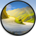 24in Unbreakable Convex Mirror for Blind Spots, Adjustable Bracket | Outdoor Convex Mirror for Driveways, Garages &