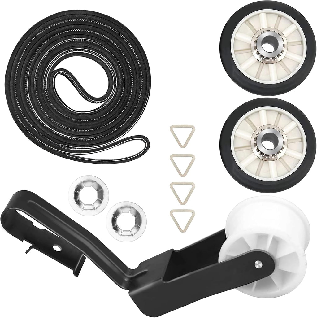 4392065 Dryer Repair Kit with 341241 Dryer Belt 691366 Idler Pulley 349241T Drum Roller Replacement for Whirlpool
