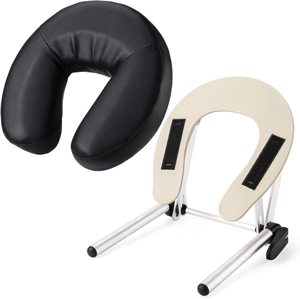 Massage Table Face Cradle & Pillow, Adjustable Massage Spa Bed Headrest | Massage Table/Bed/Chair Headrest Platform