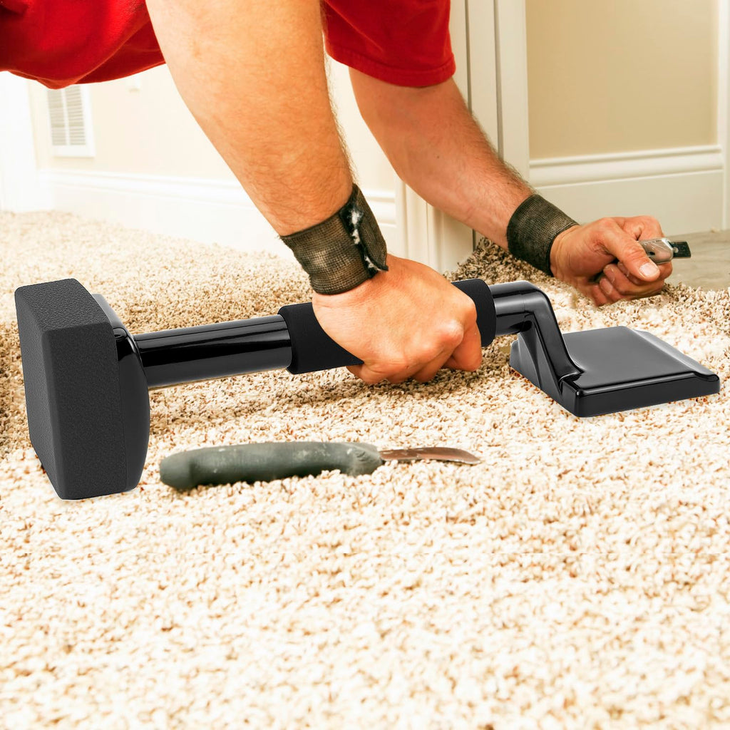 Carpet Knee Kicker 16.5 Inch, Light-Duty Grip Tool, Used for Low-Pile and Flat Carpets, Carpet Installation Knee