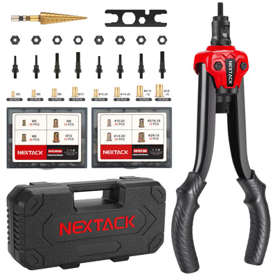 13" Rivnut Tool Kit with 8 Swap Mandrels & 120 Nutserts