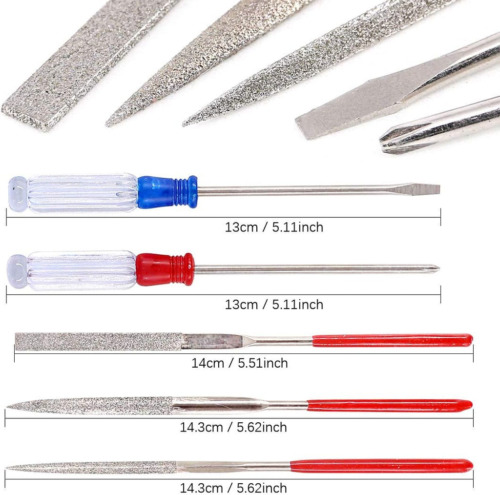 24Pcs Modeler Basic Tools Craft Set Hobby Building Tools Kit Professional Basic Model Building Tools Set for Model