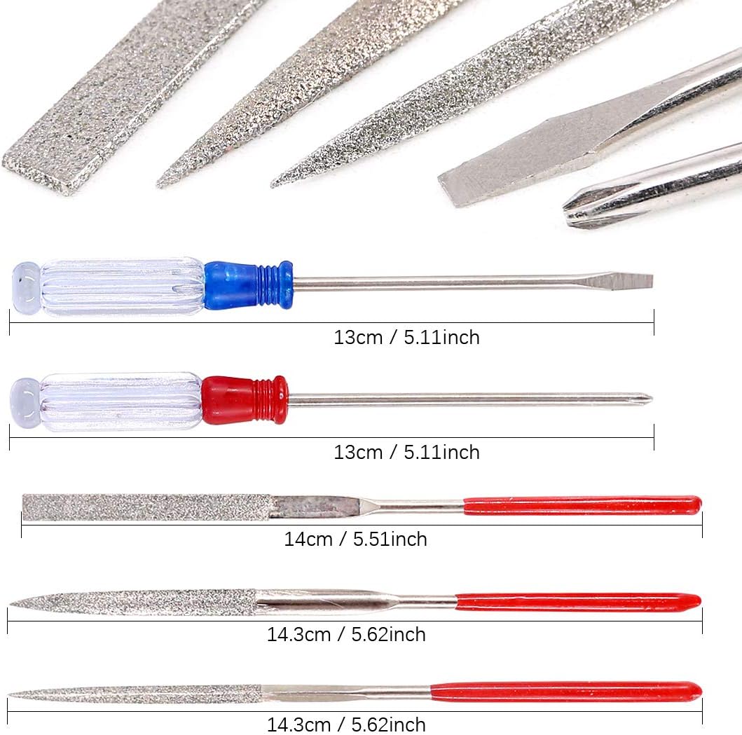 24Pcs Modeler Basic Tools Craft Set Hobby Building Tools Kit Professional Basic Model Building Tools Set for Model