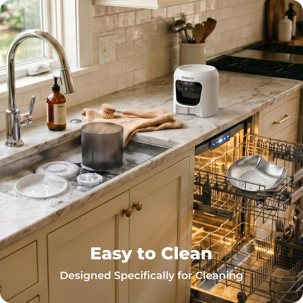 Automatic Cat Feeder with 2K Camera: 5G WiFi Auto Dog Feeder - 6L