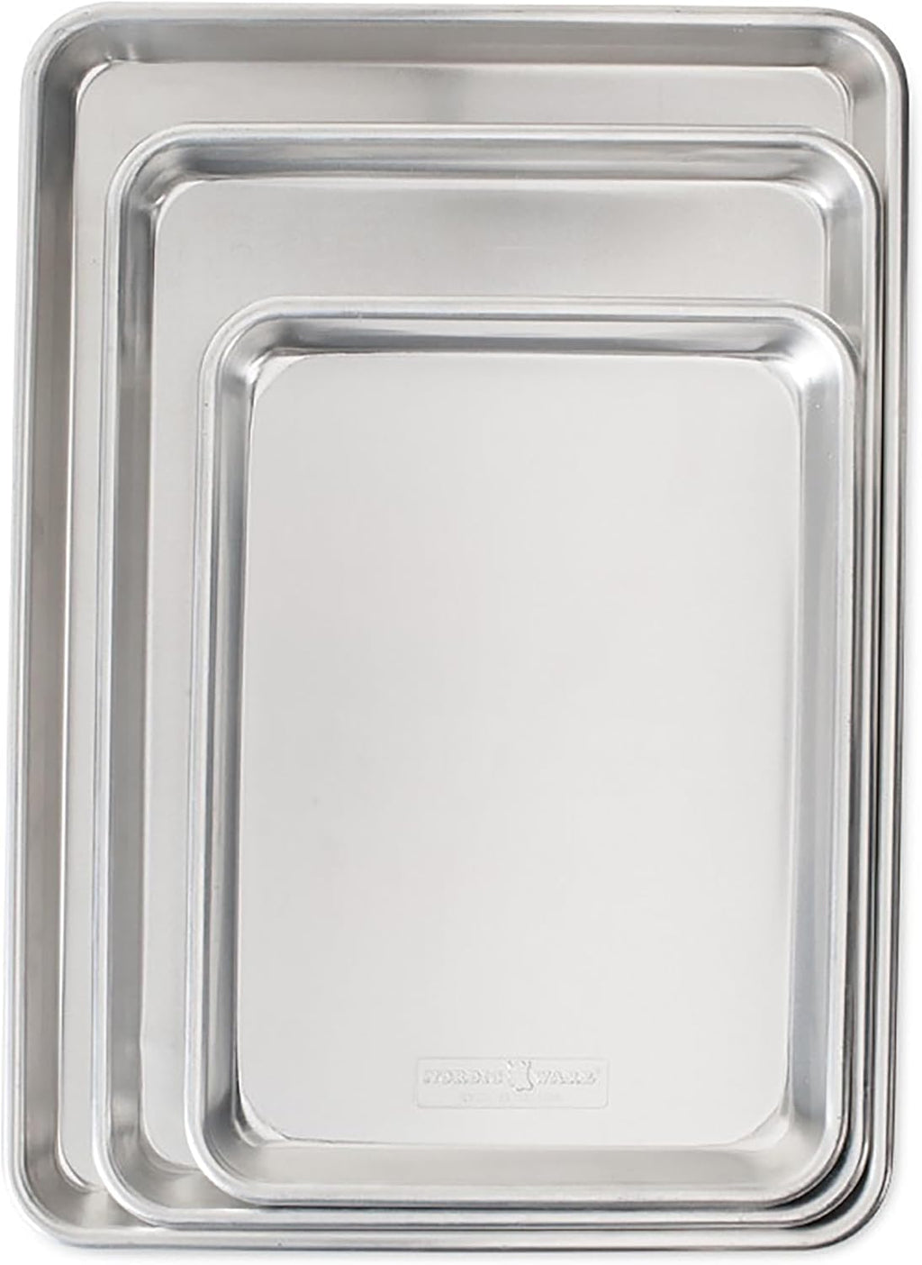 Naturals 3 Piece Set - USA Made Aluminum Commercial Quality Sheet Pan for Baking or Roasting, Encapsulated Galvanized