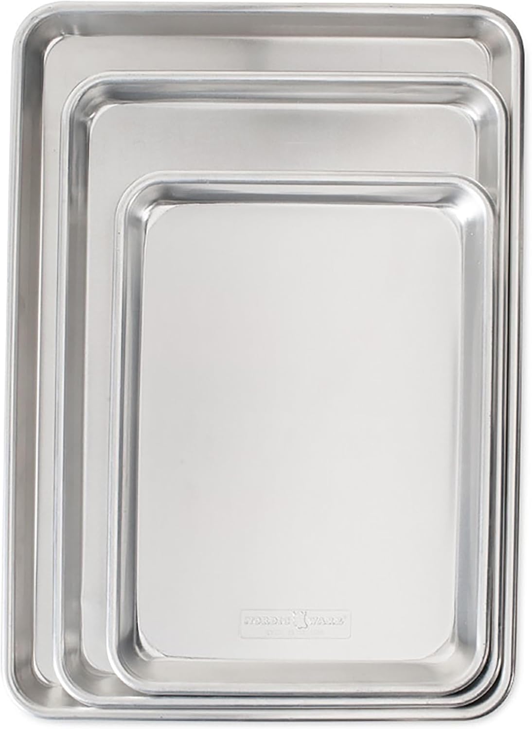 Naturals 3 Piece Set - USA Made Aluminum Commercial Quality Sheet Pan for Baking or Roasting, Encapsulated Galvanized