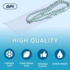 2"x8" Zip Bags, 100 Pack, 2 Mil, Reclosable for Incense, GPI
