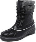Women's Mid Calf Duck Winter Boots | 3M Thinsulate Insulation, Waterproof Upper, Adjustable Straps, EVA Rubber
