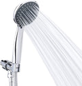 High Pressure Handheld Shower Head Briout 5-Settings Powerful Water Spray Shower Head against Low Pressure Water Flow