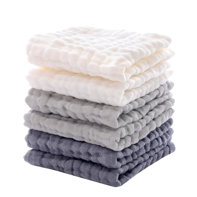 Baby Washcloths - Soft Face Cloths for Newborn, Absorbent Bath Face Towels, Baby Wipes, Burp Cloths or Face Towels