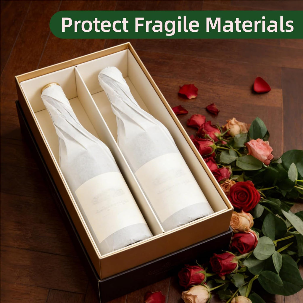 200 Sheets White Tissue Paper Bulk for Gift Wrapping & Bags