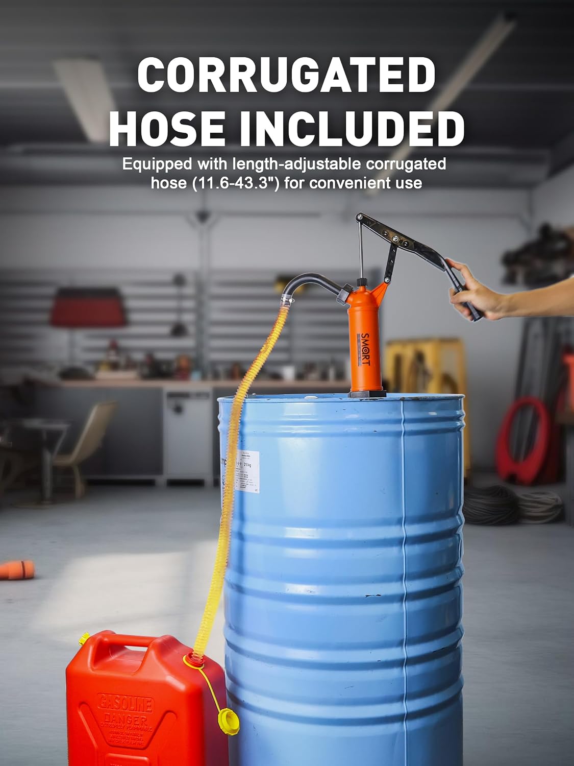 55 Gallon Drum Pump for DEF, DEF Pump for 55gal Barrel, 9-14 oz per Stroke