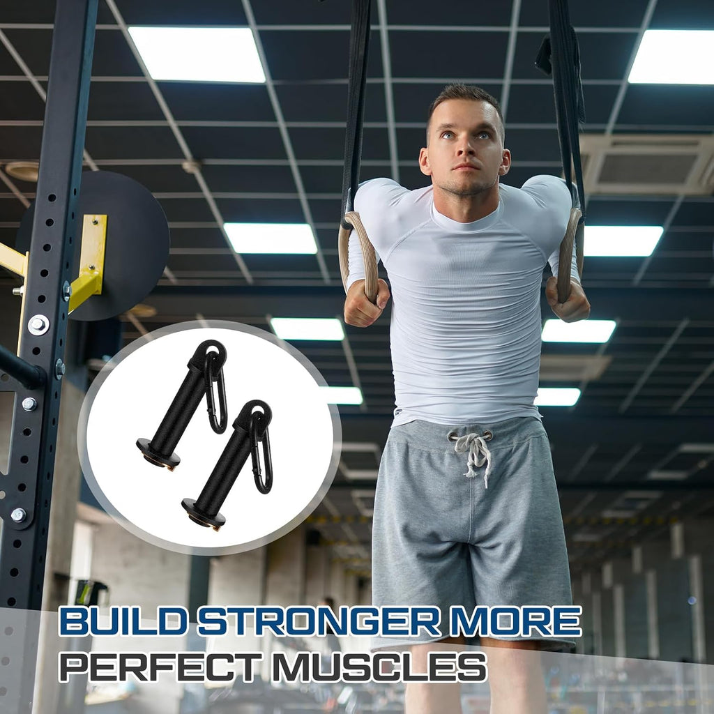 2 Pack Power Cage Squat Rack Home Gym Equipment Attachments Accessory Fits 3x3 Rack with 1" Hole for Power Strength
