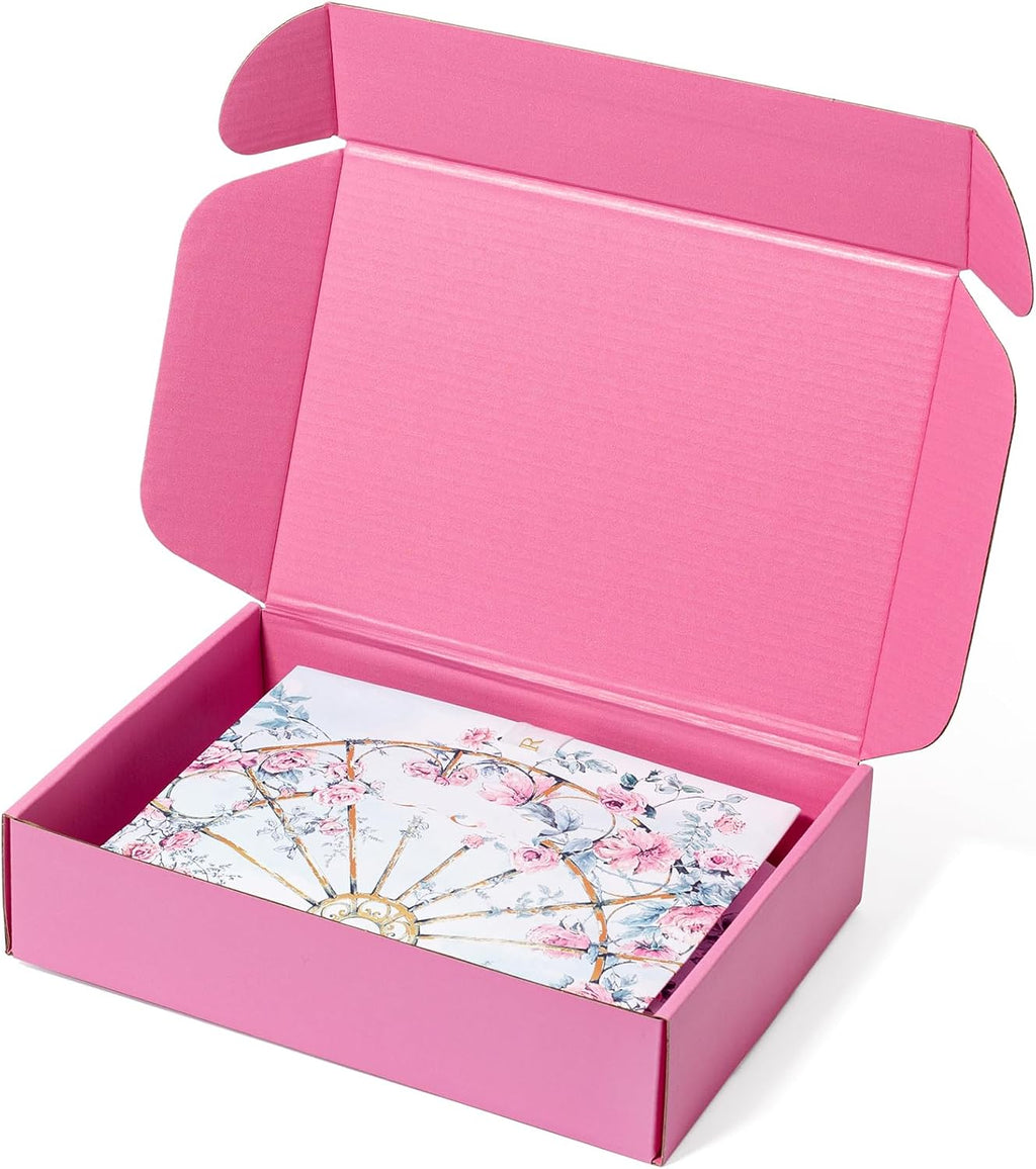 Pink Shipping Boxes 9x6.5x2 Inches 25 Pack Corrugated Cardboard