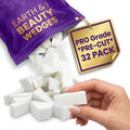 32-Pack *PRE-CUT* Makeup Wedges: Professional Triangle Sponges