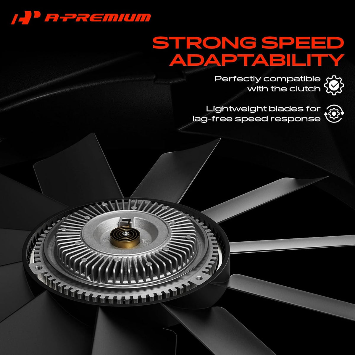 A-Premium Front Engine Radiator Cooling Fan Blade Compatible with Ford