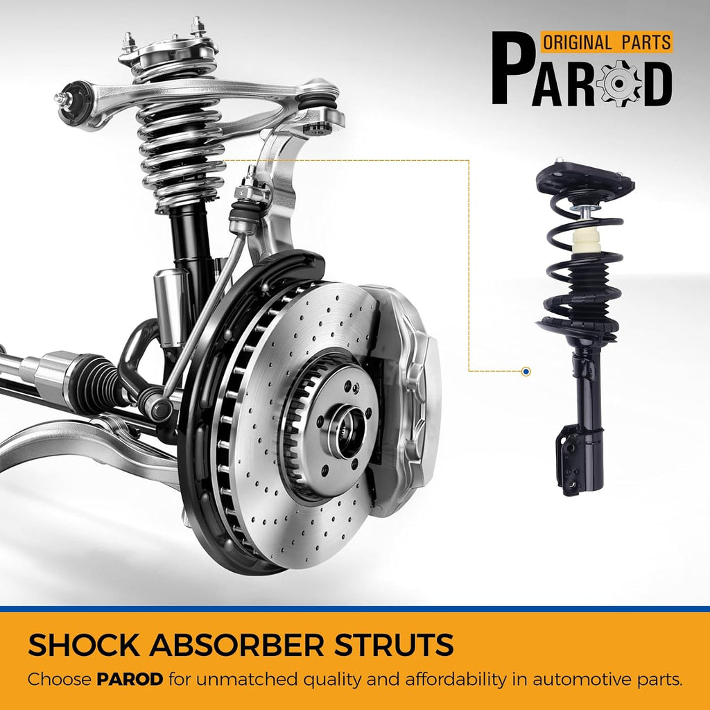 PAROD 2PCS Rear Shock Absorber Struts Fit 2000-2011 Chevy Impala